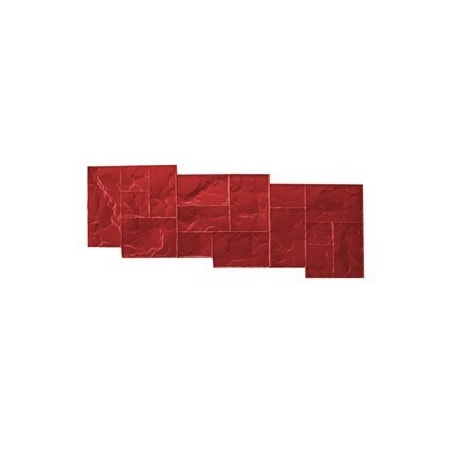 Texture Mat - Tri-Ashlar Slate - Red